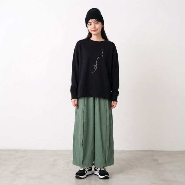 ピーチドレープイージーパンツ