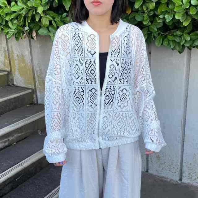 レースZIPブルゾン