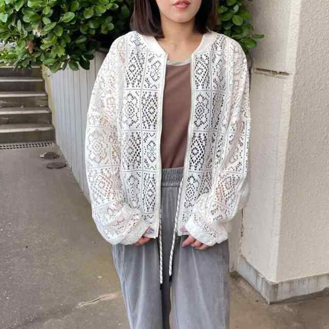 レースZIPブルゾン
