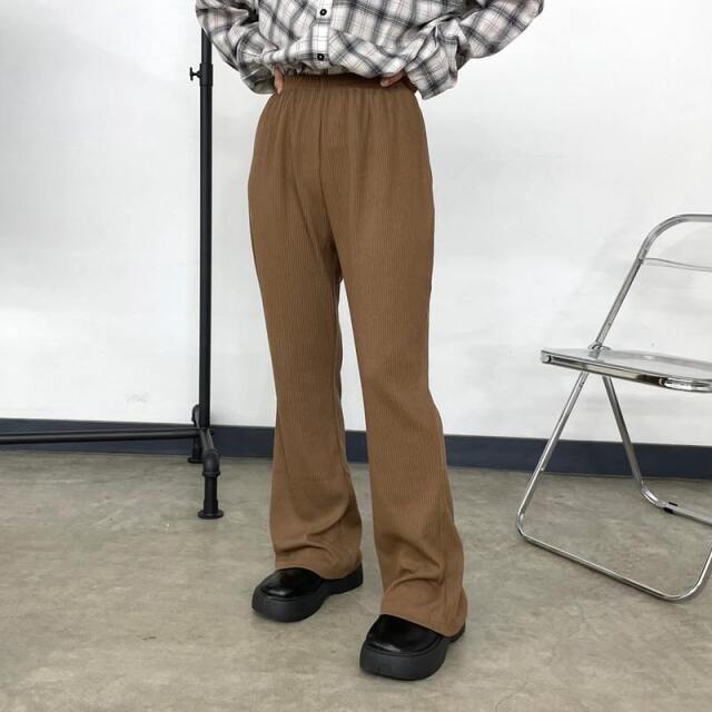 カットリブフレアパンツ