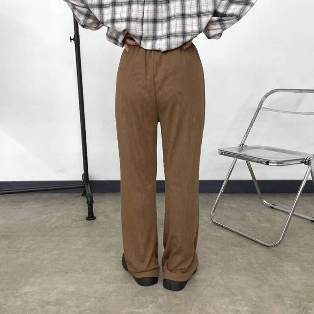 カットリブフレアパンツ