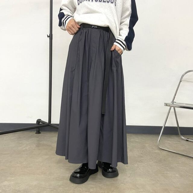 ベルトフレアスカート