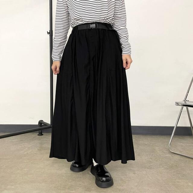ベルトフレアスカート