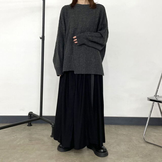 ベルトフレアスカート