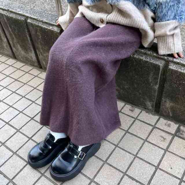 シャギーIラインスカート