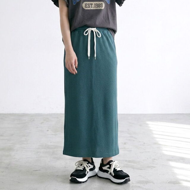 ワッフルIラインスカート