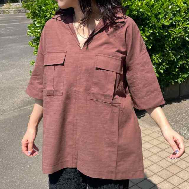 スキッパーポケットシャツ