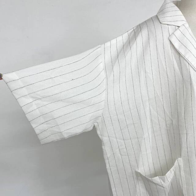 ストライプ半袖シャツジャケット