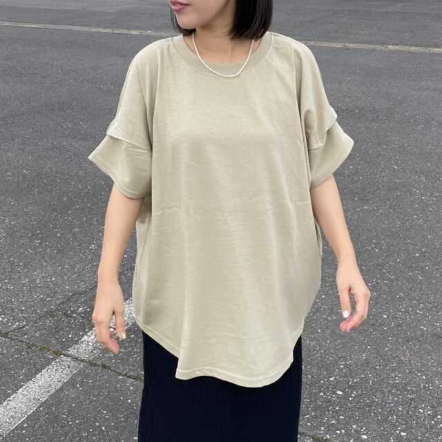 袖タックプルオーバー
