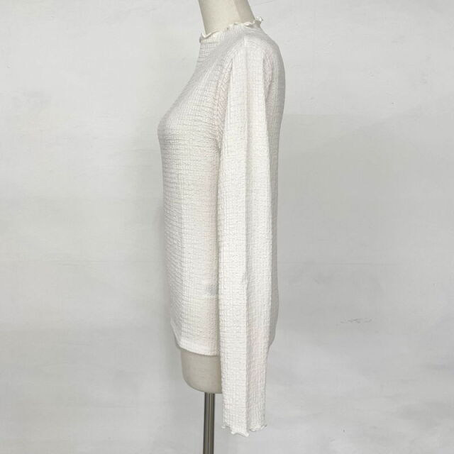 シャーリングボトルネックロンT