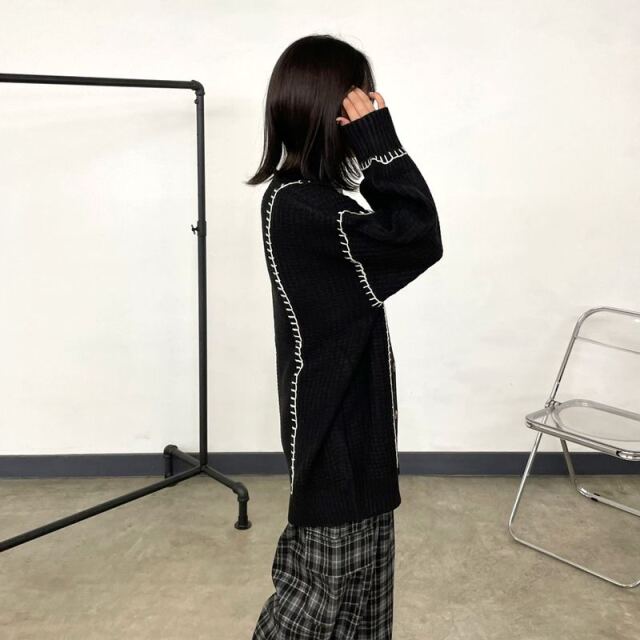 CRB ブランケットステッチカーディガン|TiMTiMオンラインストア