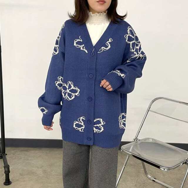 花柄カーディガン