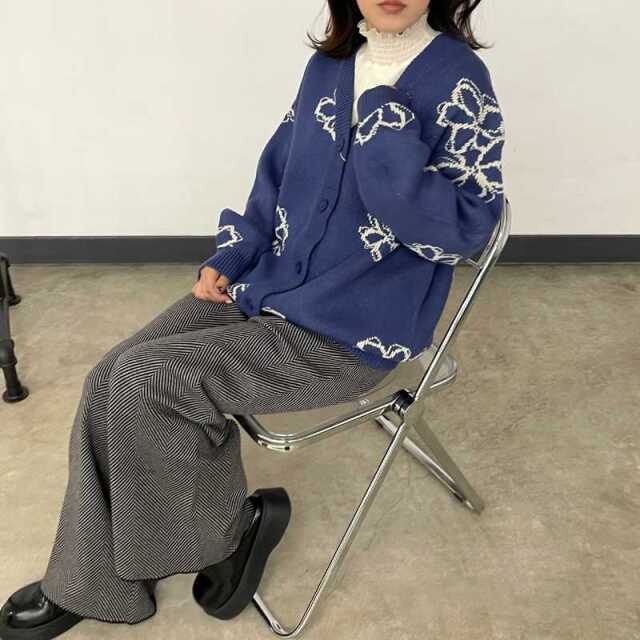花柄カーディガン
