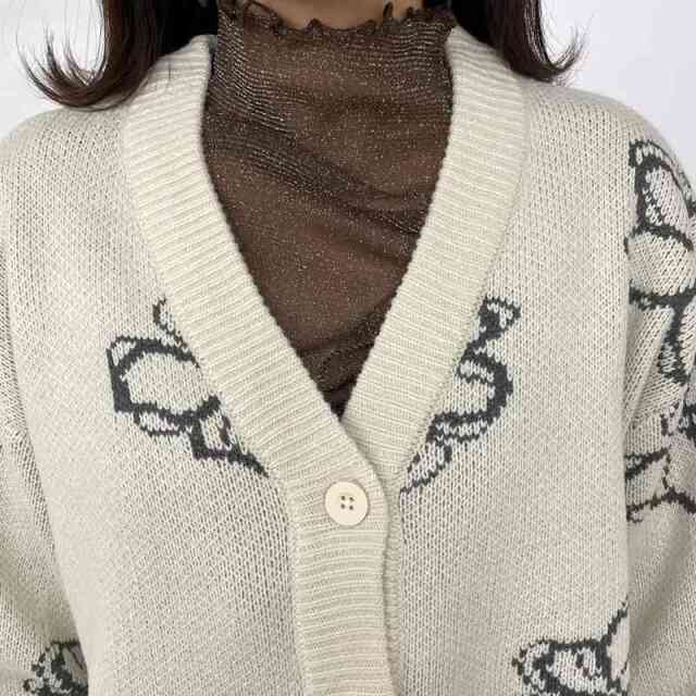 花柄カーディガン