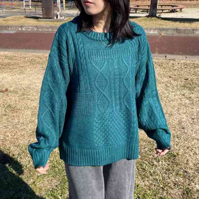 編地切替プルオーバー