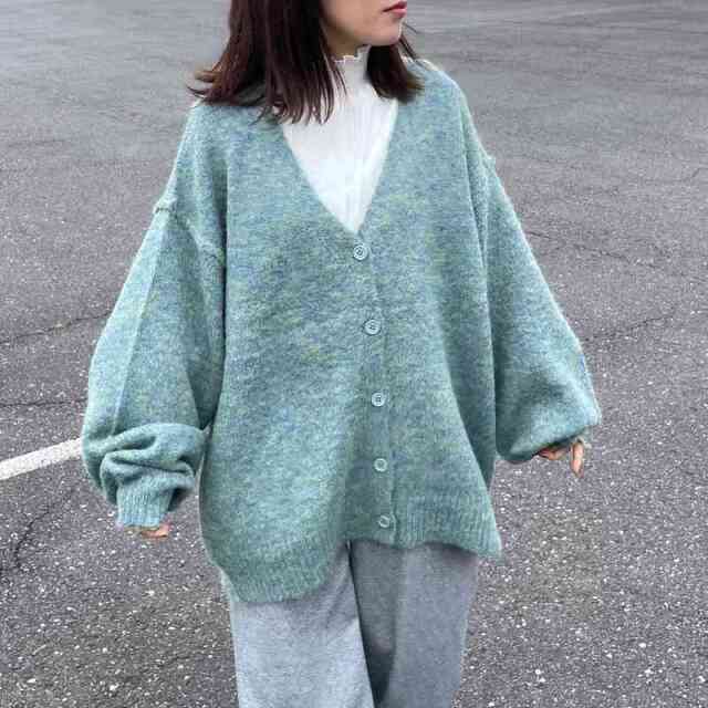 アルパカタッチカーディガン
