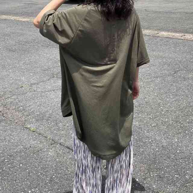 接触冷感バックヘンリーチュニック