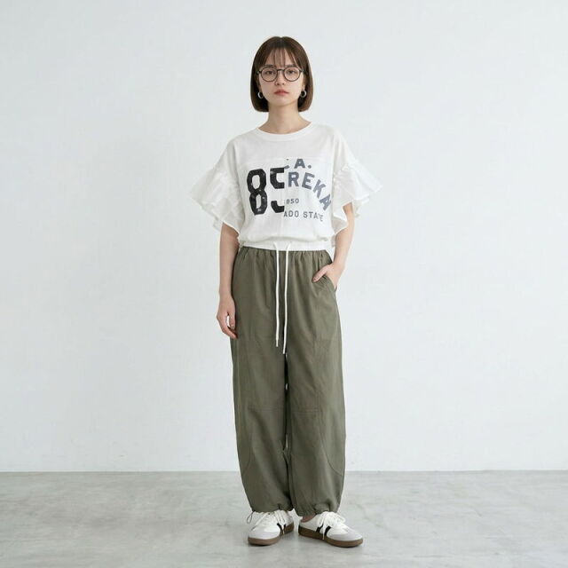 袖フリルリメイクプルオーバー