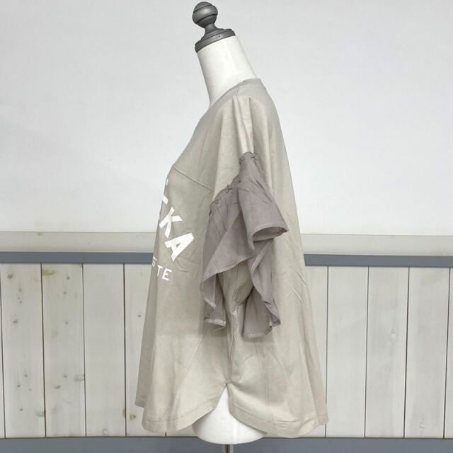 袖フリルリメイクプルオーバー