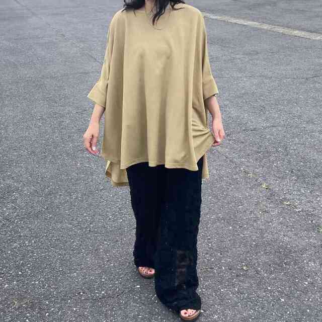 接触冷感切替プルオーバー