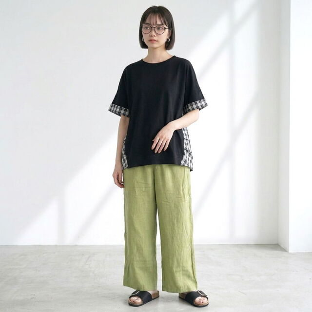 接触冷感切替プルオーバー