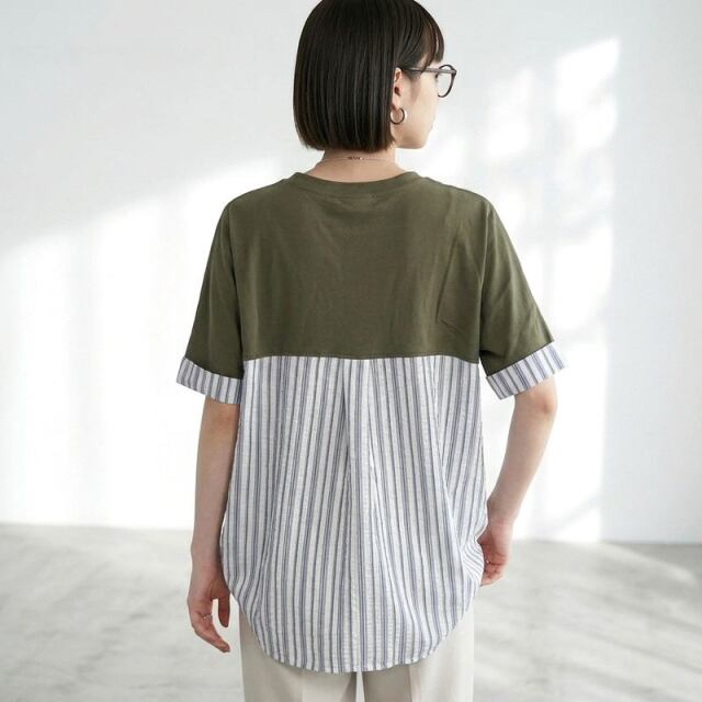 接触冷感切替プルオーバー