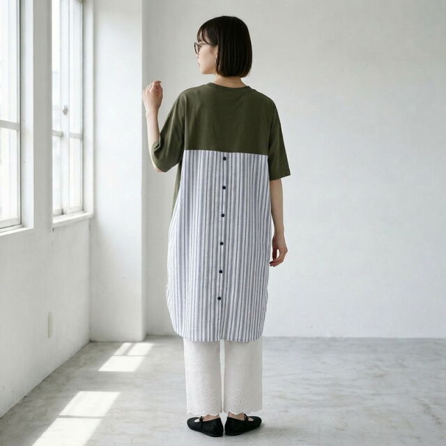接触冷感切替チュニック