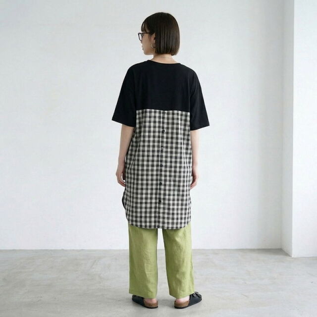 接触冷感切替チュニック