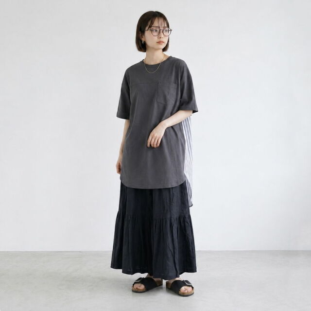 接触冷感切替チュニック