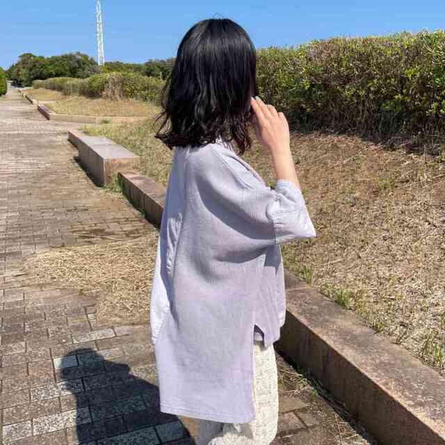 ピグメントワッフル切替プルオーバー