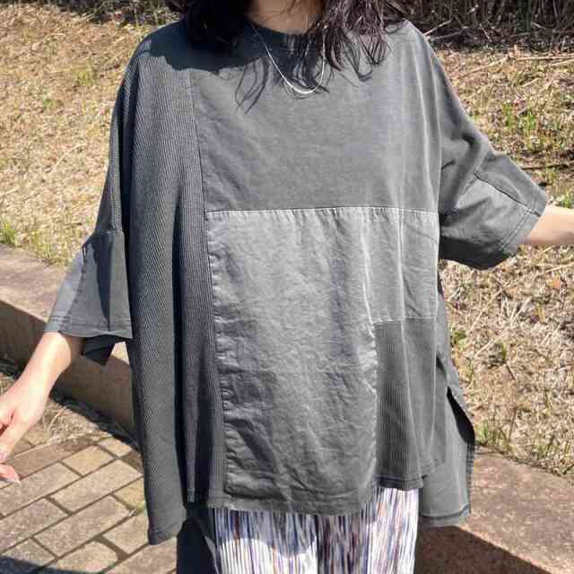 ピグメントワッフル切替プルオーバー