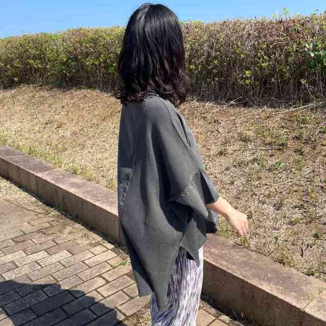 ピグメントワッフル切替プルオーバー