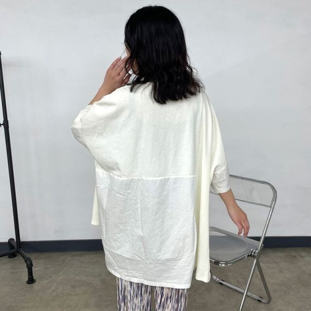 ピグメントワッフル切替プルオーバー
