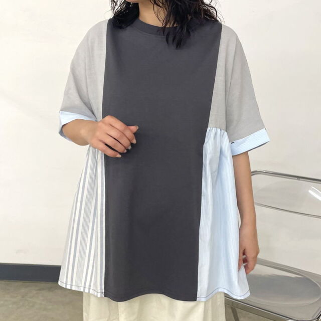 切替ギャザープルオーバー
