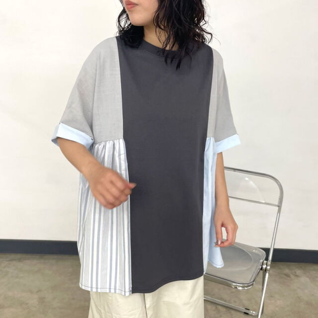 切替ギャザープルオーバー
