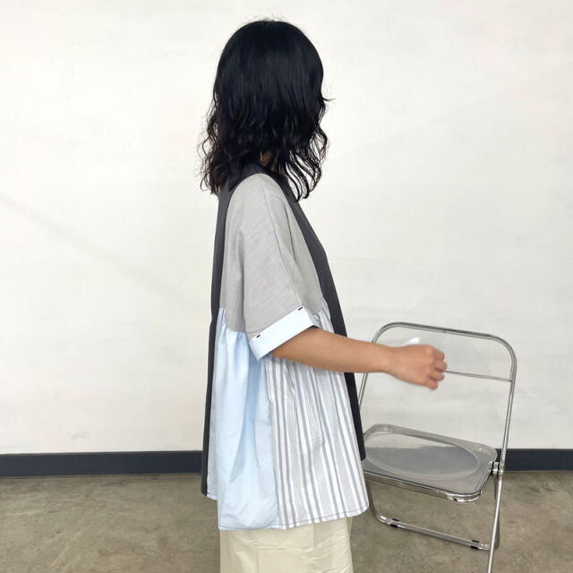 切替ギャザープルオーバー