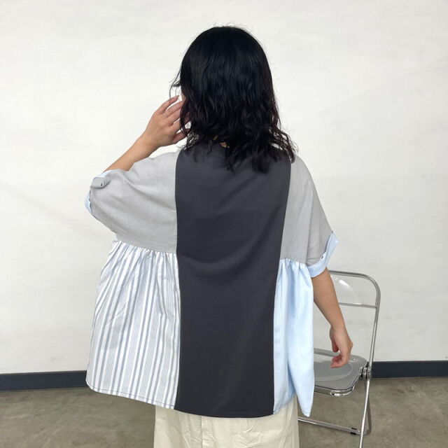 切替ギャザープルオーバー