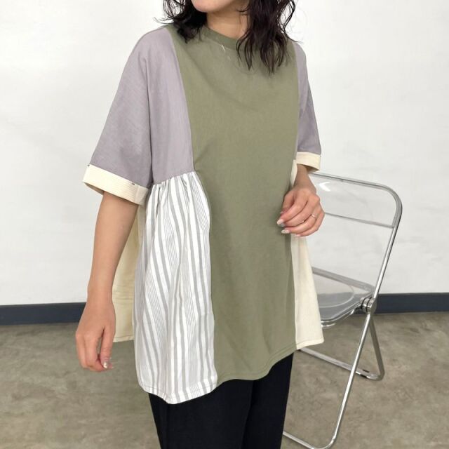 切替ギャザープルオーバー