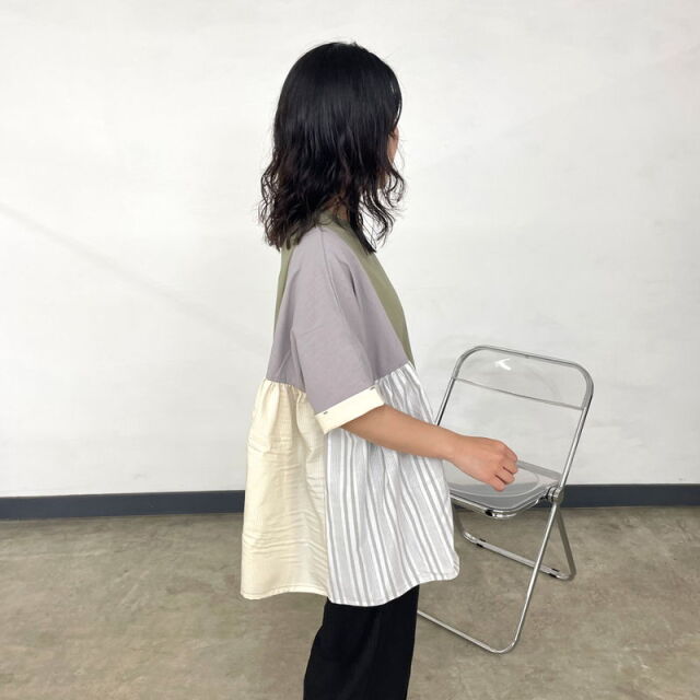 切替ギャザープルオーバー