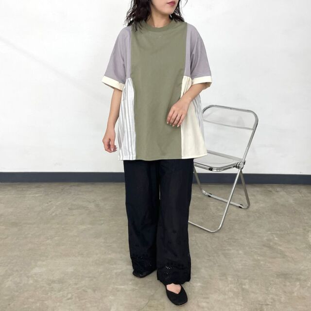 切替ギャザープルオーバー