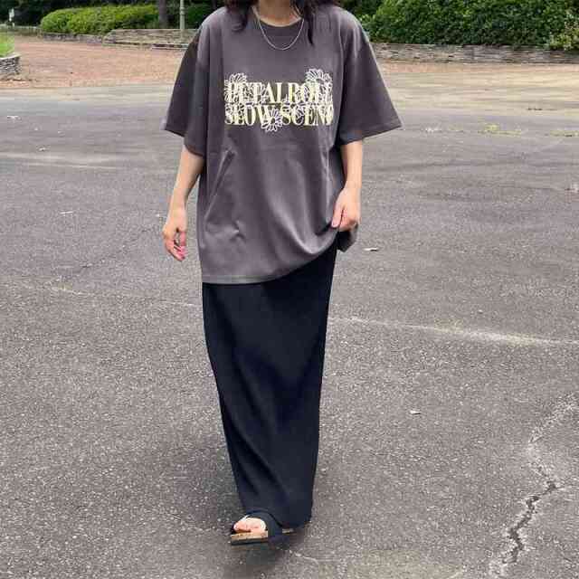 プリント刺繍ロゴTシャツ