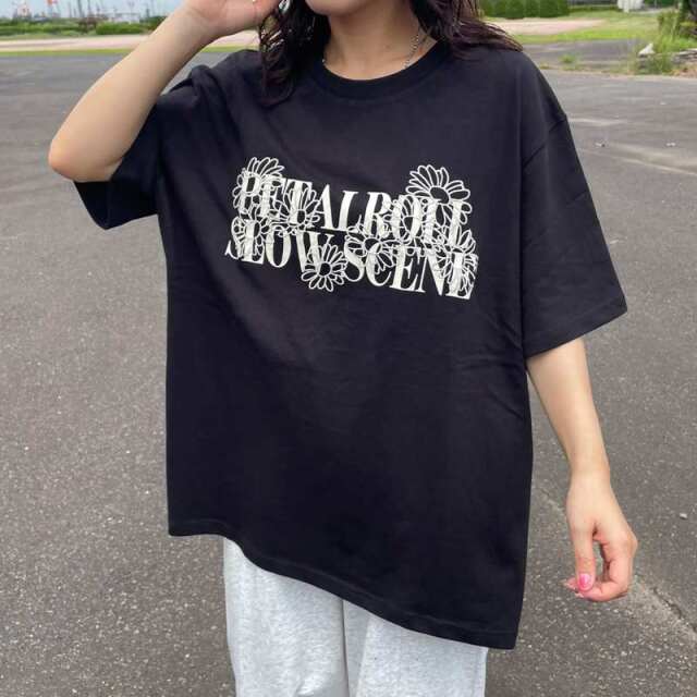 プリント刺繍ロゴTシャツ