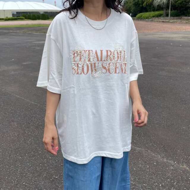 プリント刺繍ロゴTシャツ