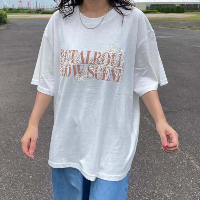 プリント刺繍ロゴTシャツ