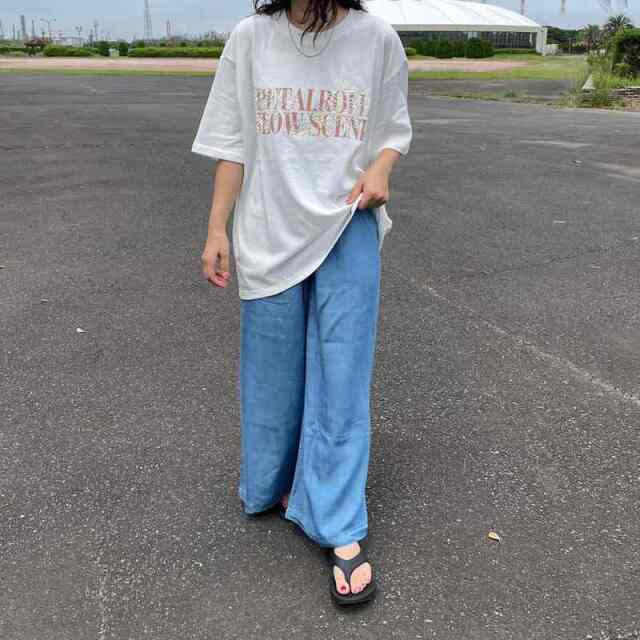 プリント刺繍ロゴTシャツ