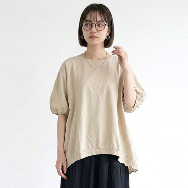 バックスカラップレース切替プルオーバー