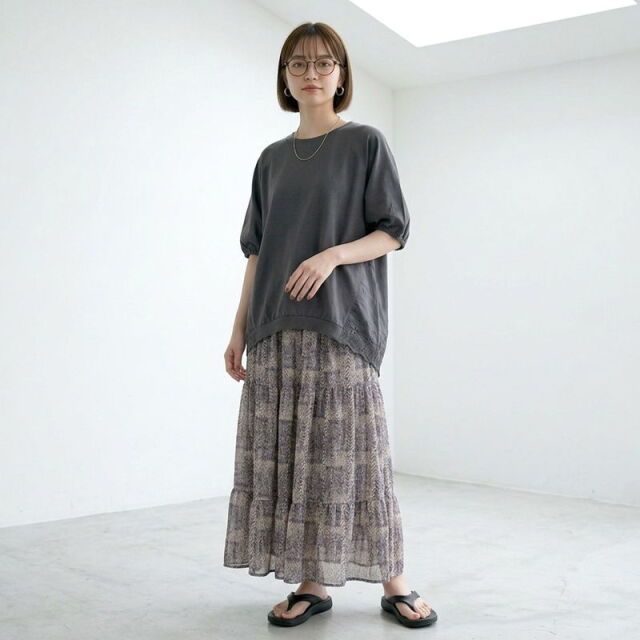 バックスカラップレース切替プルオーバー
