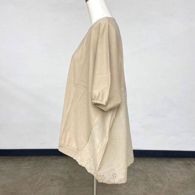 バックスカラップレース切替プルオーバー