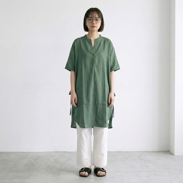 レーヨンスキッパーチュニック