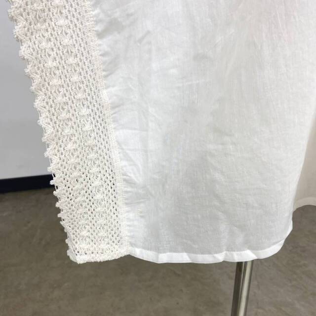 袖レーススキッパーブラウス